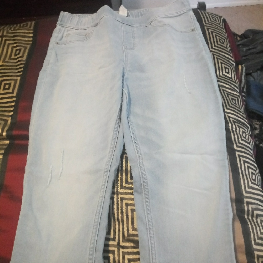 Light blue justice jeans